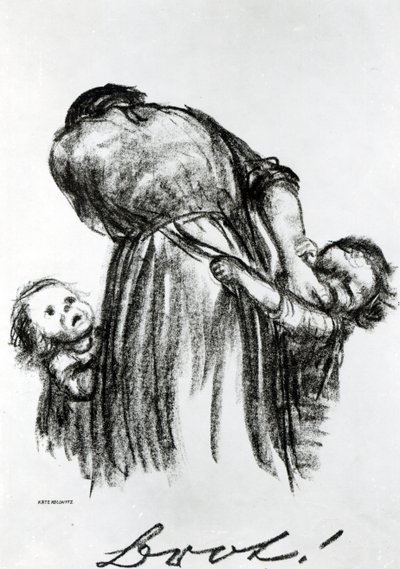 Brot!, 1924 von Käthe Kollwitz